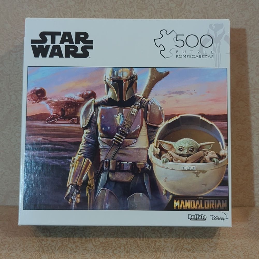 500 piece Star Wars Baby Yoda Grogru Mandalorian Puzzle With Poster